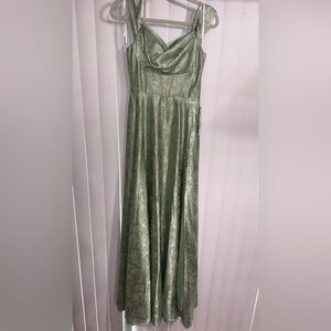 Source Unknown Light Green Maxi Dress